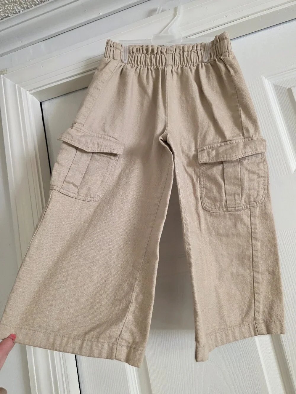 Old Navy Beige Cargo Wide-Leg Pants for Kids